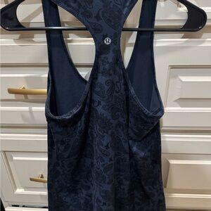 Lululemon Navy Paisley Tank Top